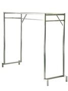 Arara Inox Para Loja Dupla Retangular
