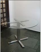 Armação Para Mesa De Vidro  Em Inox  90 Cmt  Foto Ilustrtiva