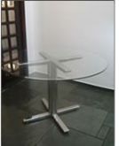 Armação Para Mesa De Vidro  Em Inox  90 Cmt  Foto Ilustrtiva